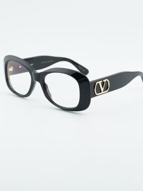 Valentino VLX-181A Eyeglasses Shiny Black 53mm Square Frame